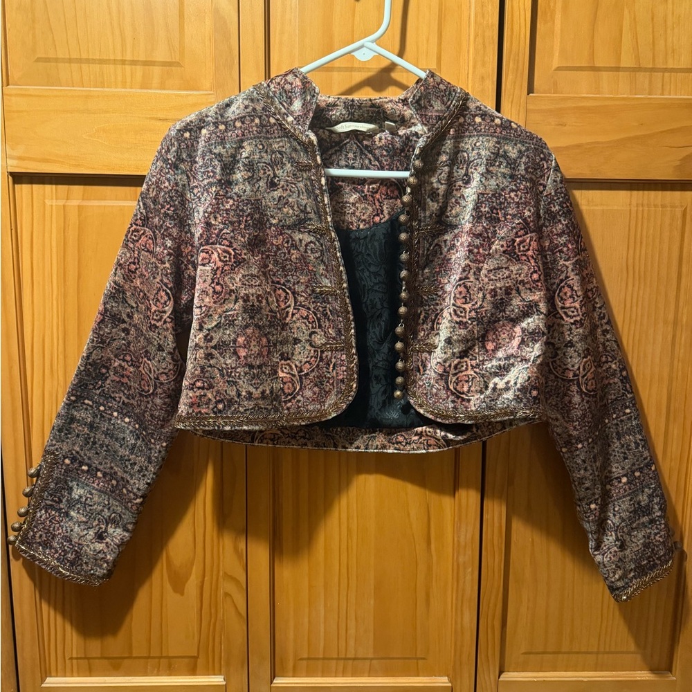 Soft Surroundings Elegant Paisley Jacket